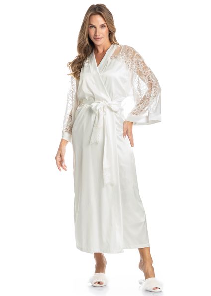 Robe Longo Jasmim Branco - Imagem 1