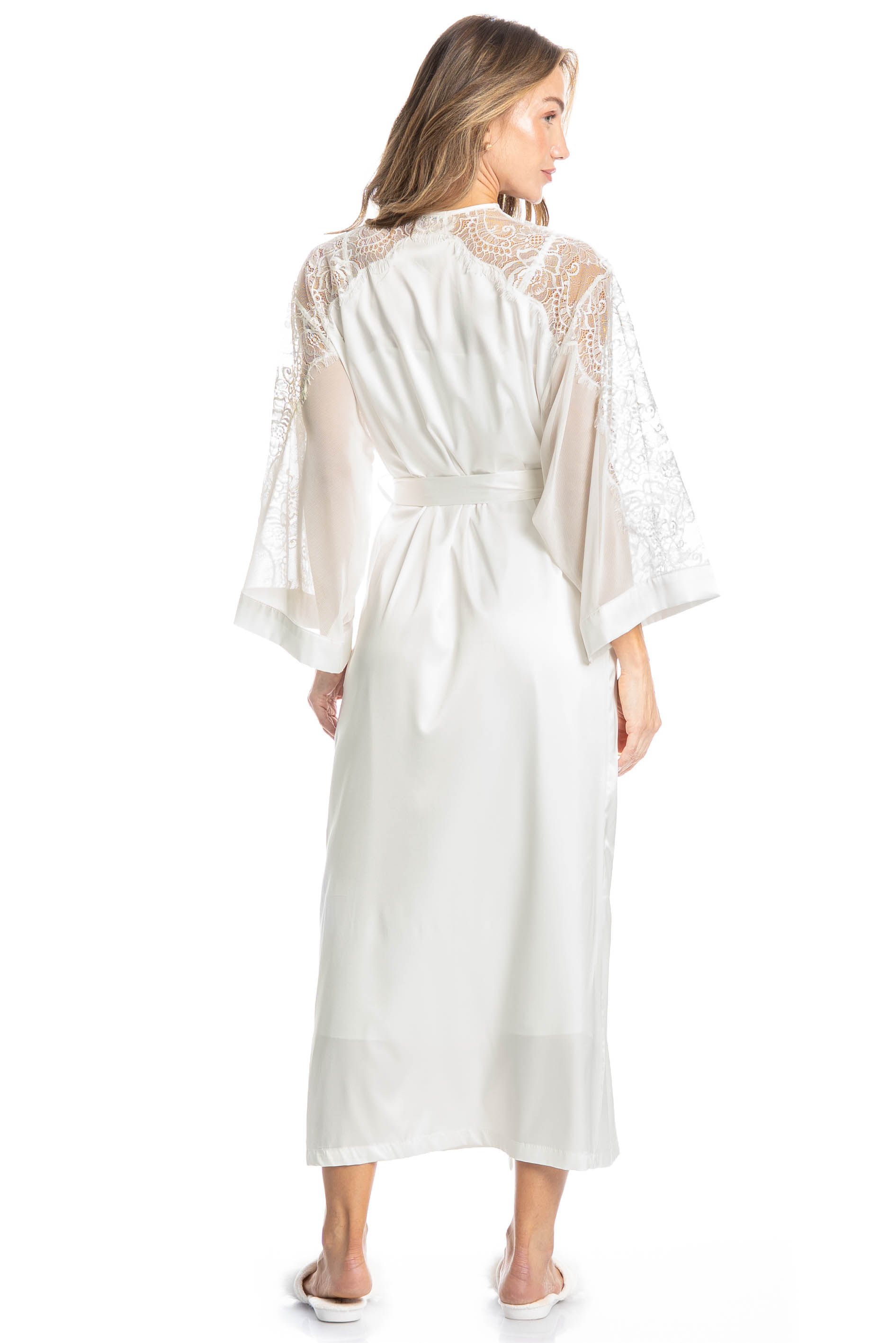 Robe Longo Jasmim Branco - Imagem 2