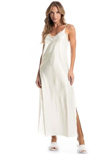Camisola Longa Jasmim Branco - Imagem 1