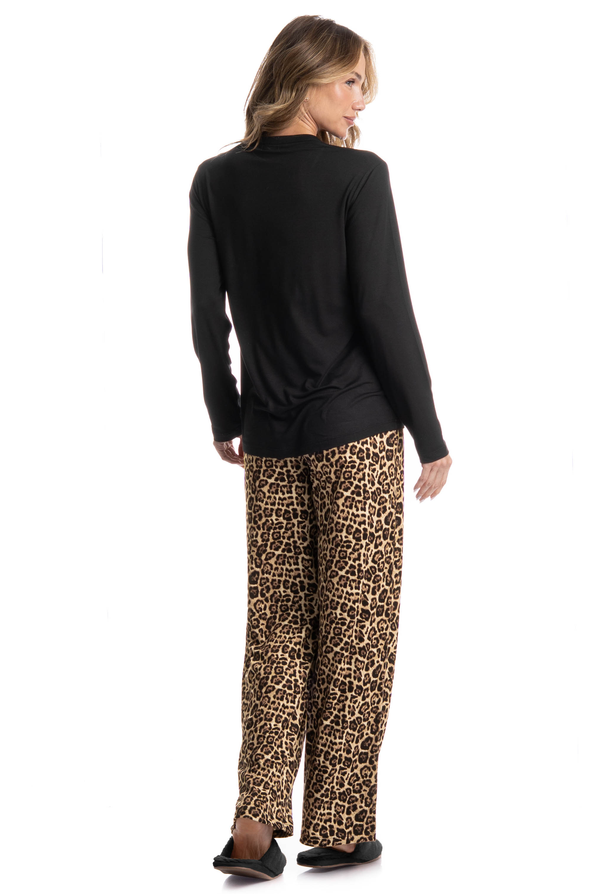 Pijama Longo Feminino Soulmate Preto - Imagem 2