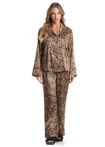 Pijama Longo Americano Helô Preto - Imagem 1