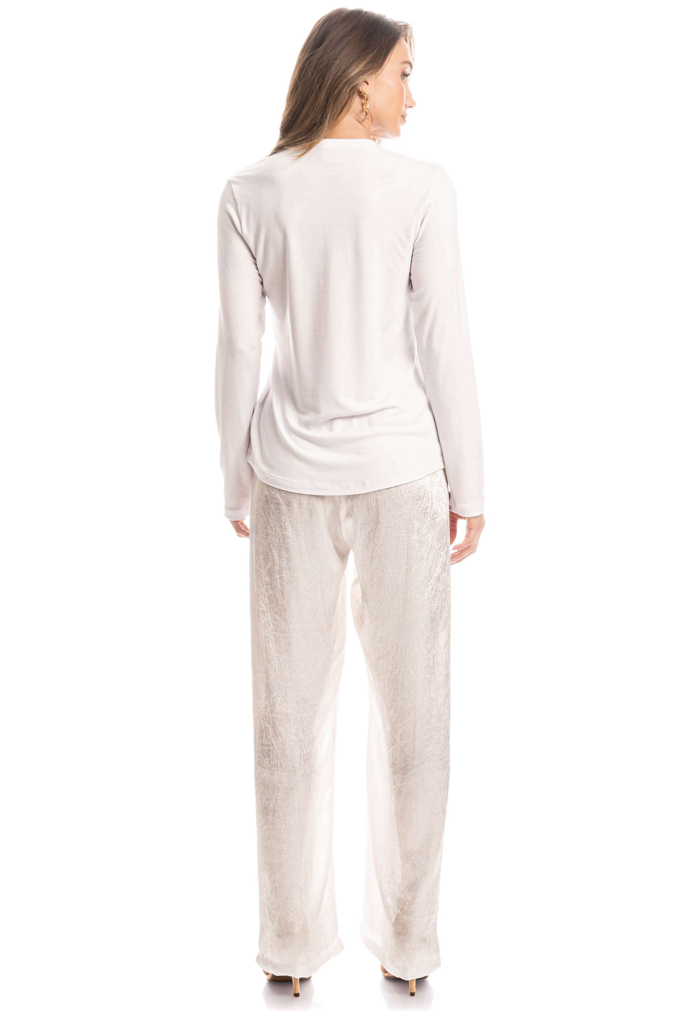 Pijama Longo Gaia Branco - Imagem 2