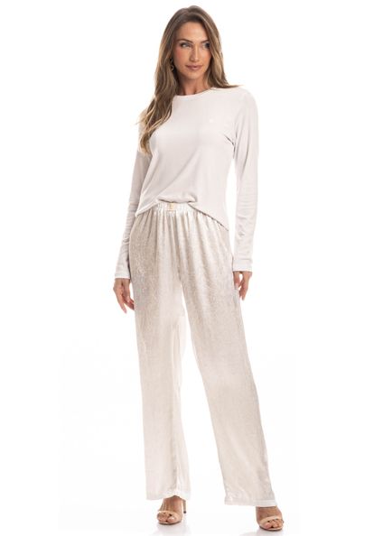 Pijama Longo Gaia Branco - Imagem 1