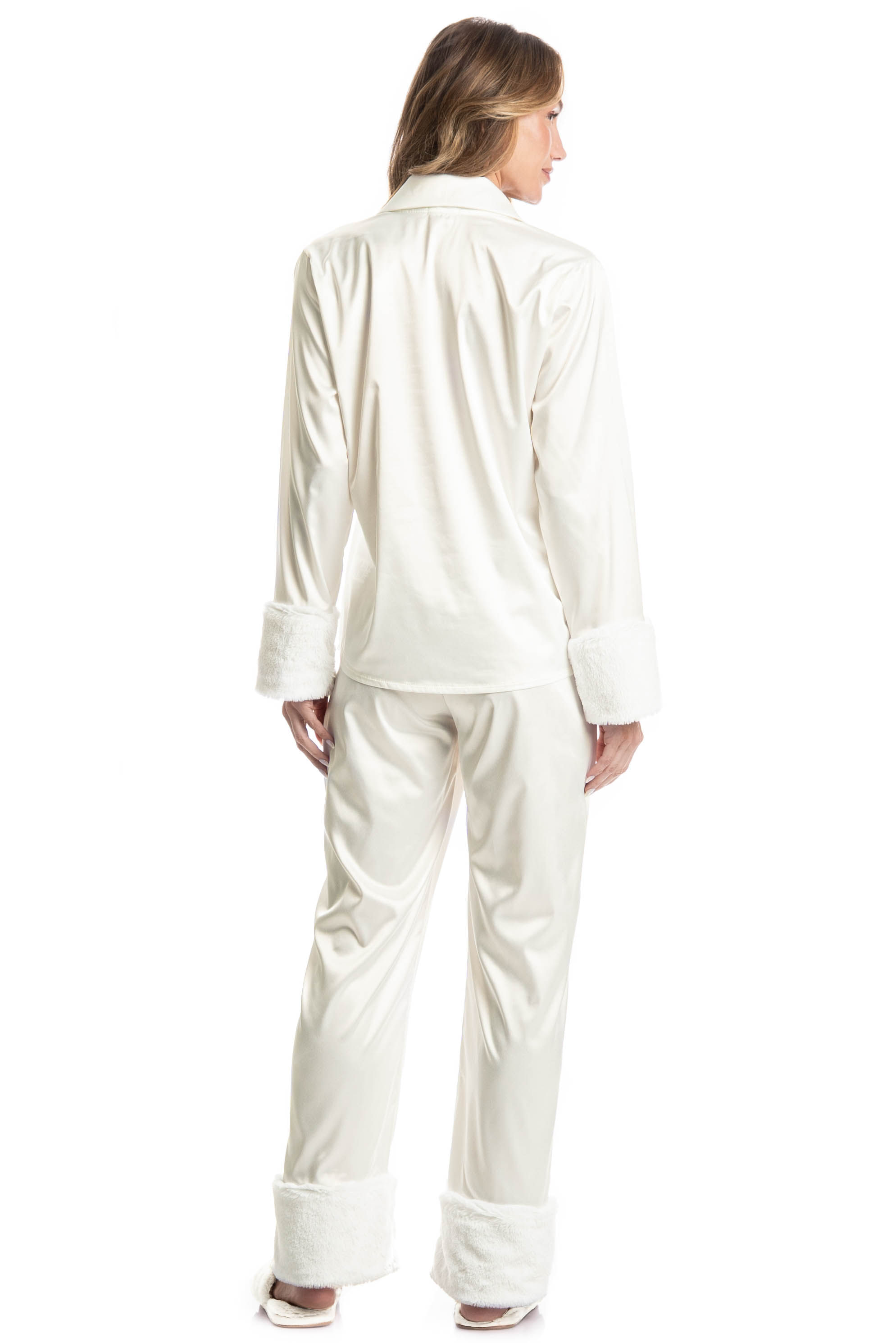 Pijama Longo Americano Babi Branco - Imagem 2