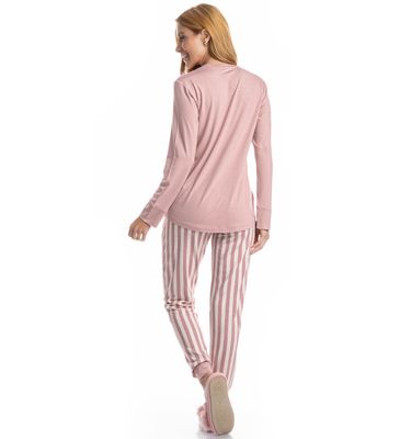 Pijama Feminino Longo Duda - Imagem 2 - Mobile