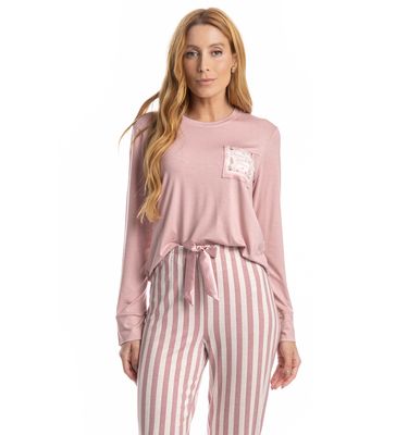 Pijama Feminino Longo Duda - Imagem 3 - Mobile