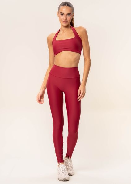 Calça Legging Seamless Shape Dual Core Vivame Vermelho - Imagem 1