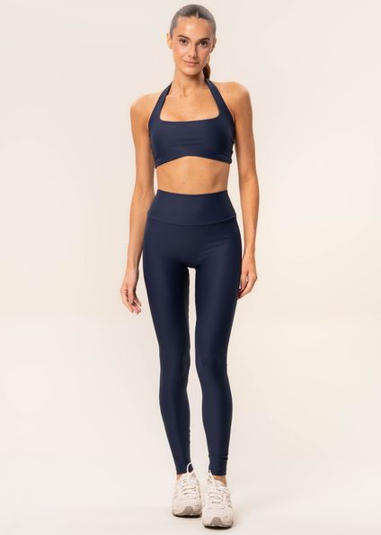 Calça Legging Seamless Shape Dual Core Vivame Azul-marinho - Imagem 1
