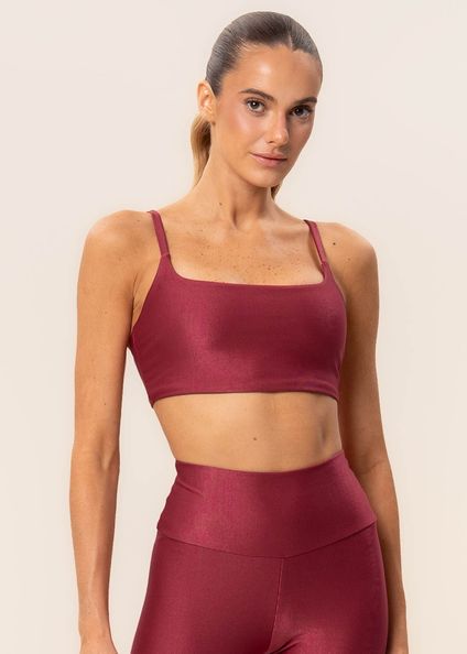 Top Paralelo Alcinha Glow Move Vivame Vermelho - Imagem 1