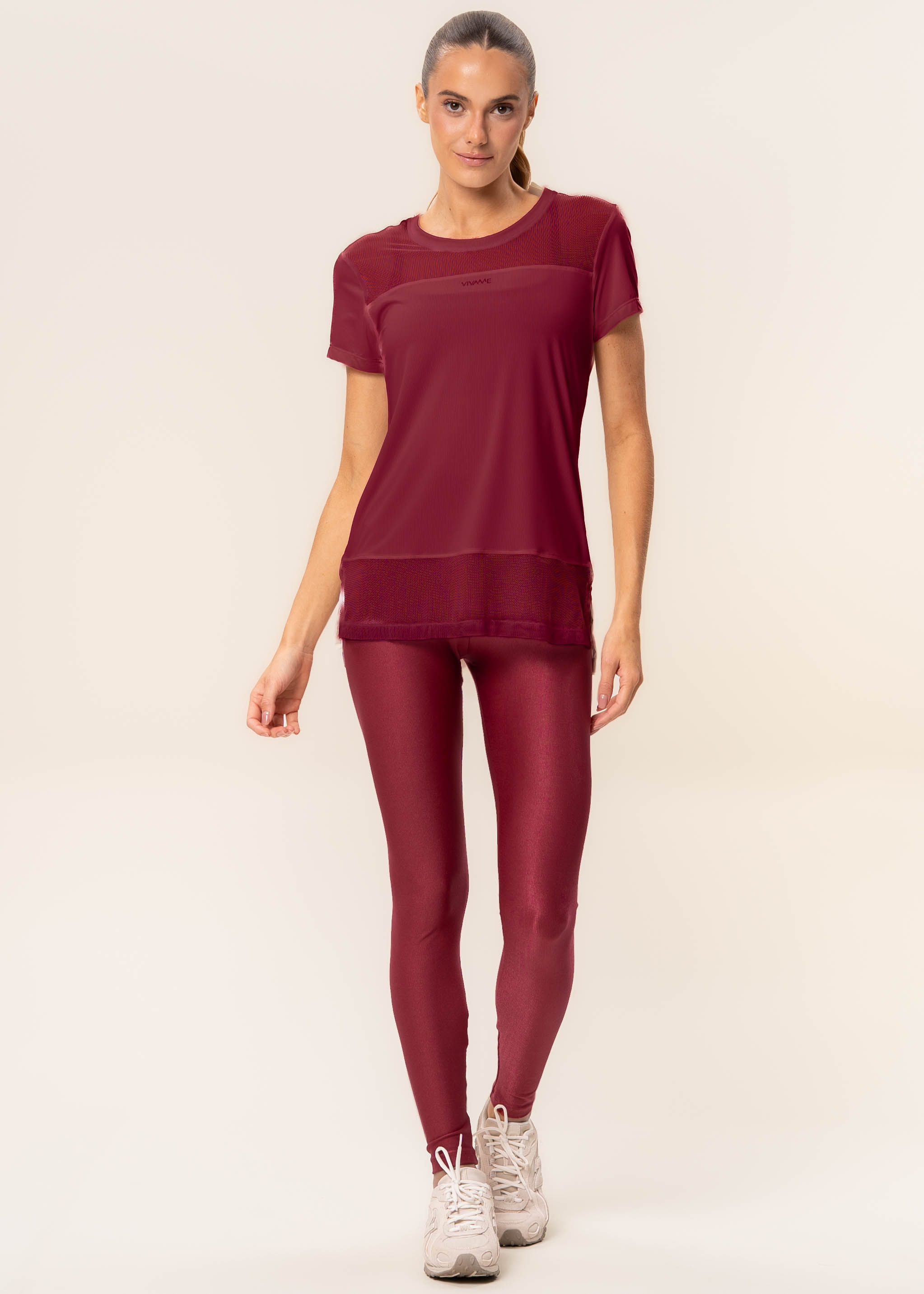 Camiseta Com Tela Glow Move Vivame - Imagem 3 - Mobile