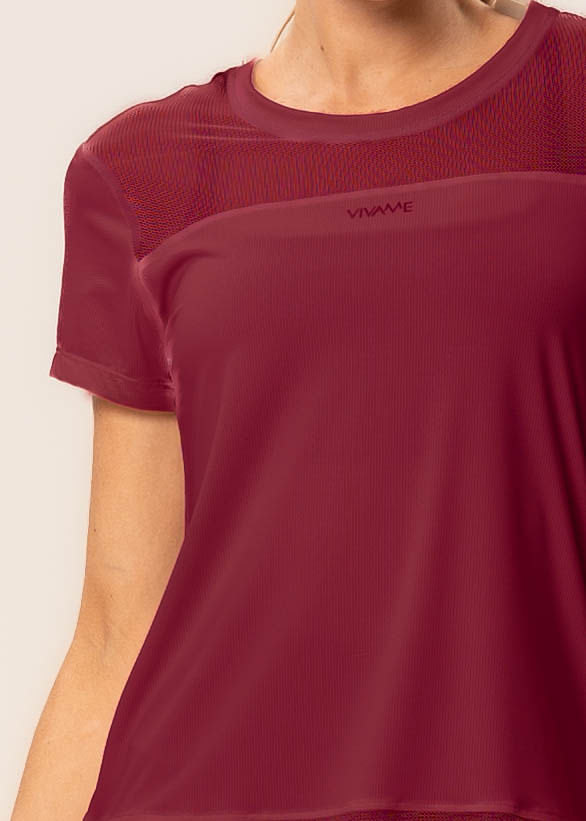 Camiseta Com Tela Glow Move Vivame - Imagem 5 - Mobile