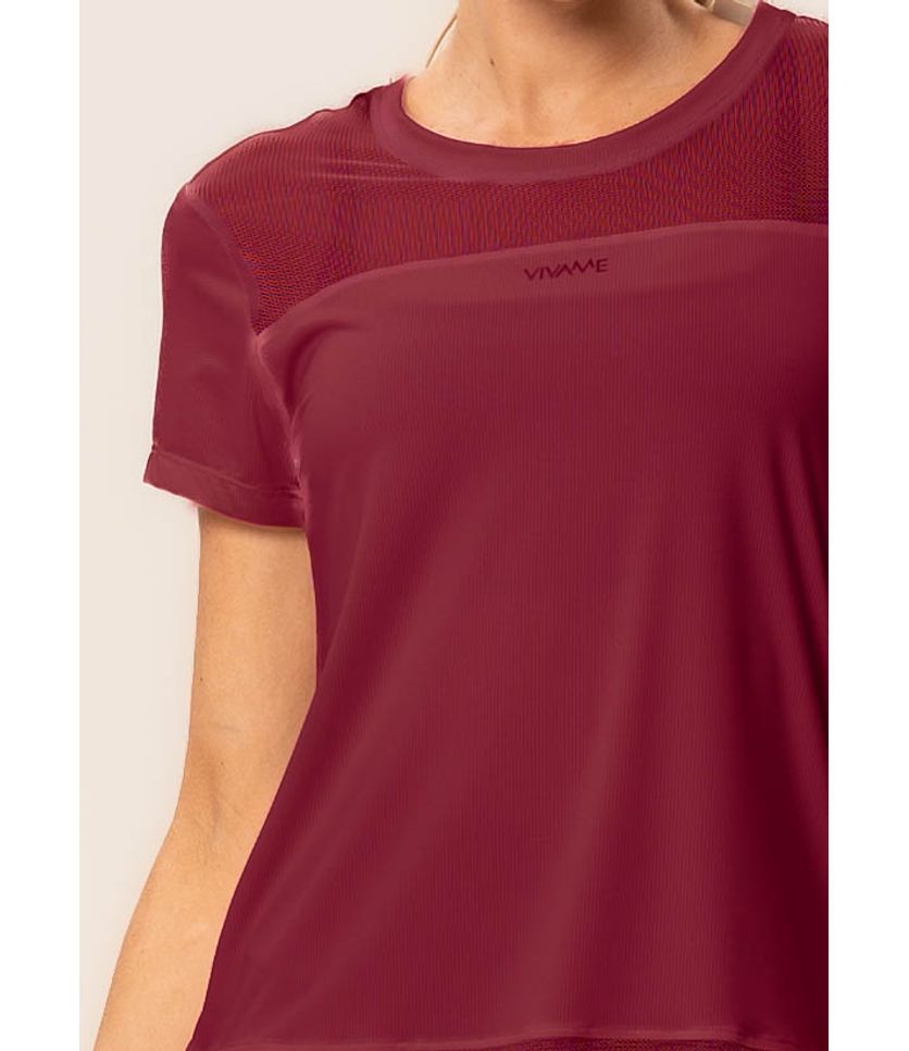 Camiseta Com Tela Glow Move Vivame - Imagem 5 - Desktop