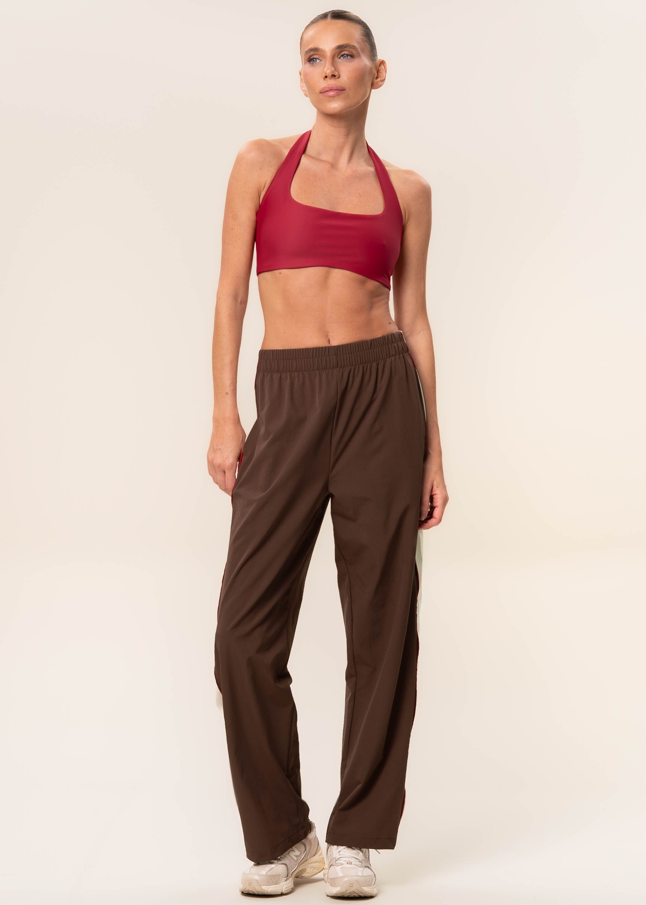 Calça Reta Com Bolsos Dark Brown Vivame - Imagem 1