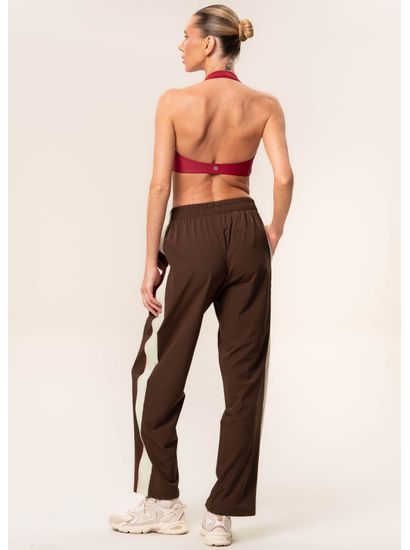 Calça Reta Com Bolsos Dark Brown Vivame - Imagem 2 - Desktop