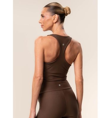 Top Alongado Nadador Dark Brown Vivame - Imagem 2 - Mobile