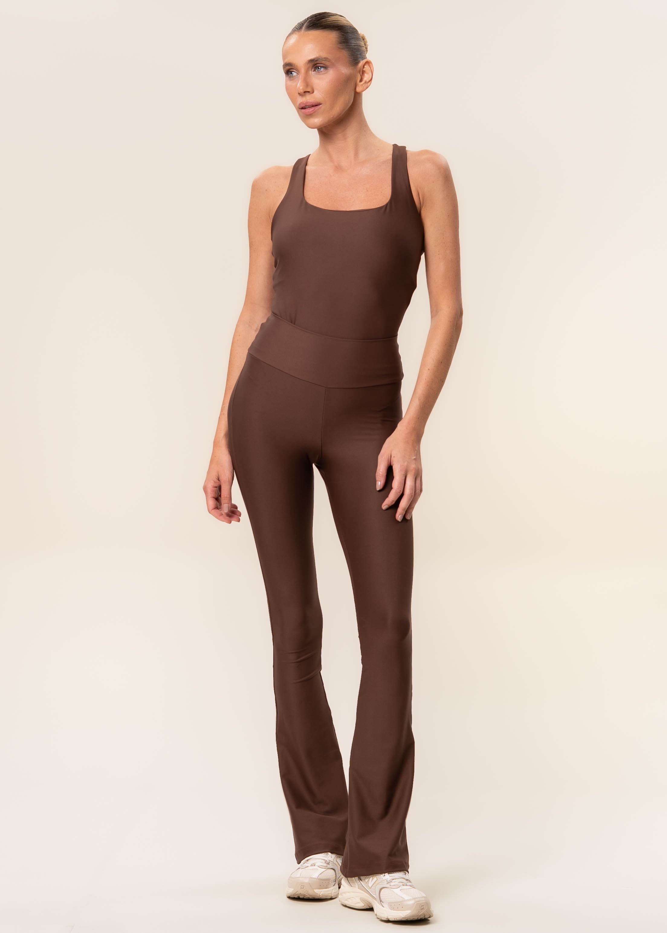 Top Alongado Nadador Dark Brown Vivame - Imagem 3 - Mobile