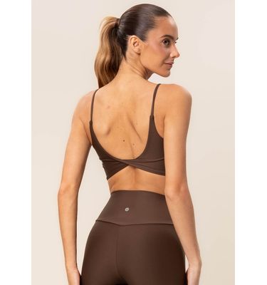 Top Costas Cruzadas Dark Brown Vivame - Imagem 2 - Mobile