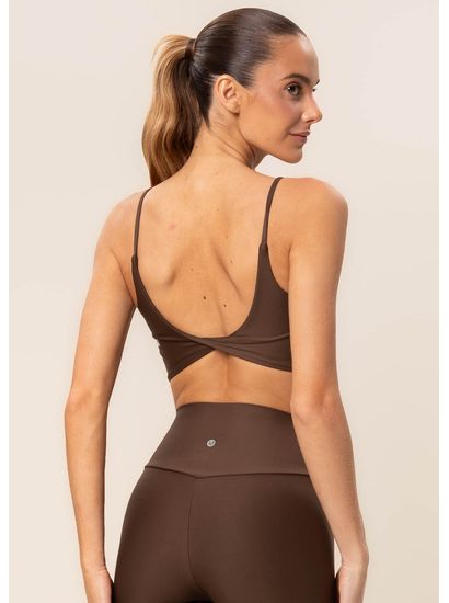 Top Costas Cruzadas Dark Brown Vivame - Imagem 2 - Desktop