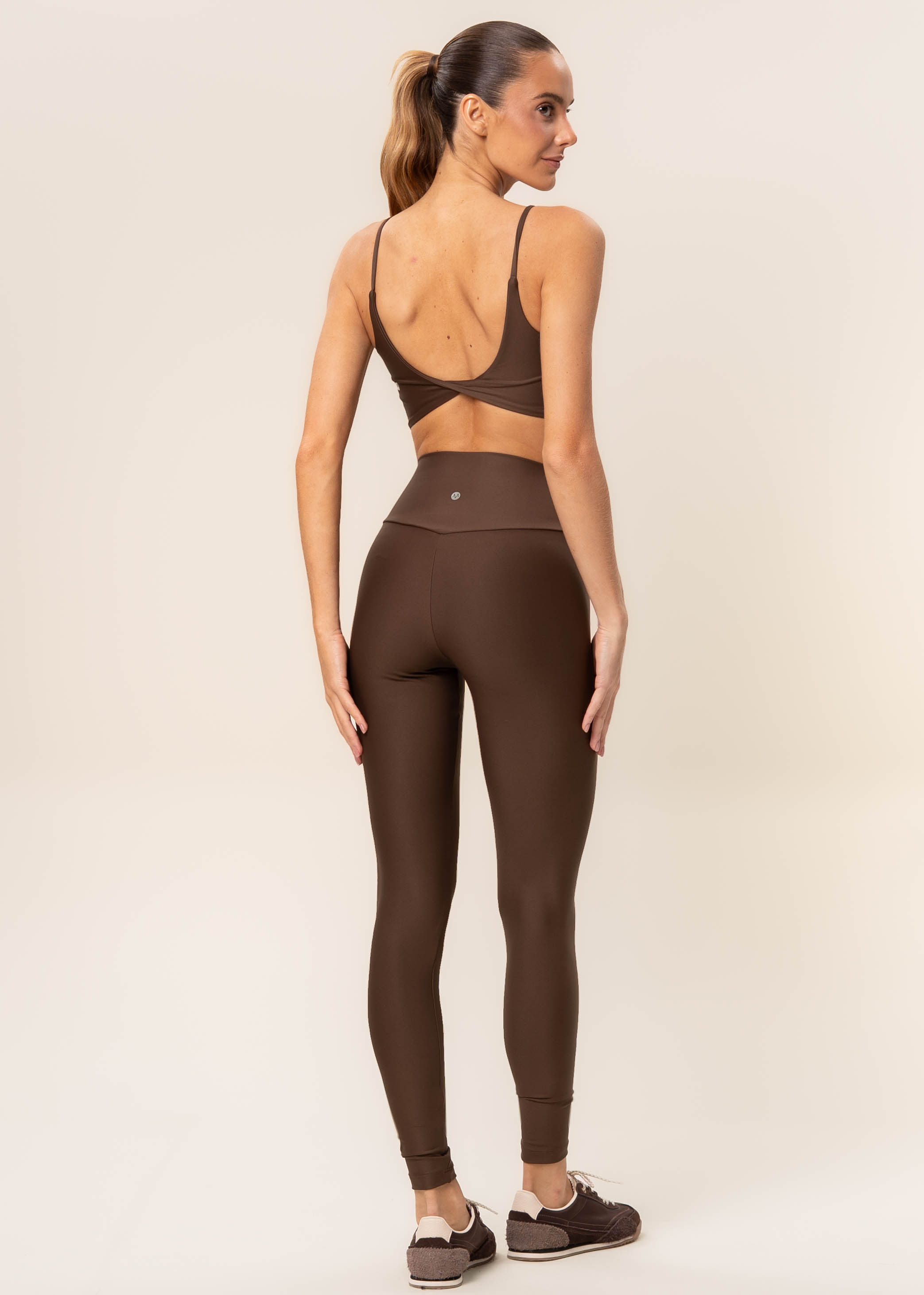 Calça Legging Wrap Shape Dark Brown Vivame - Imagem 2 - Mobile