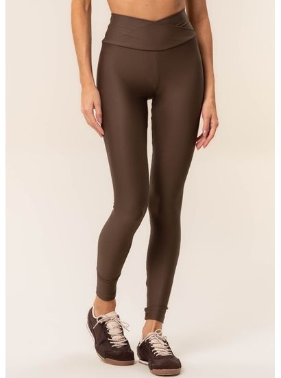 Calça Legging Wrap Shape Dark Brown Vivame - Imagem 3 - Desktop