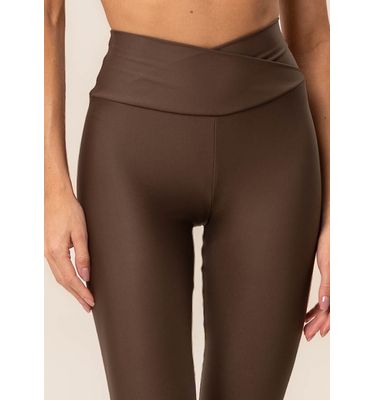 Calça Legging Wrap Shape Dark Brown Vivame - Imagem 5 - Mobile