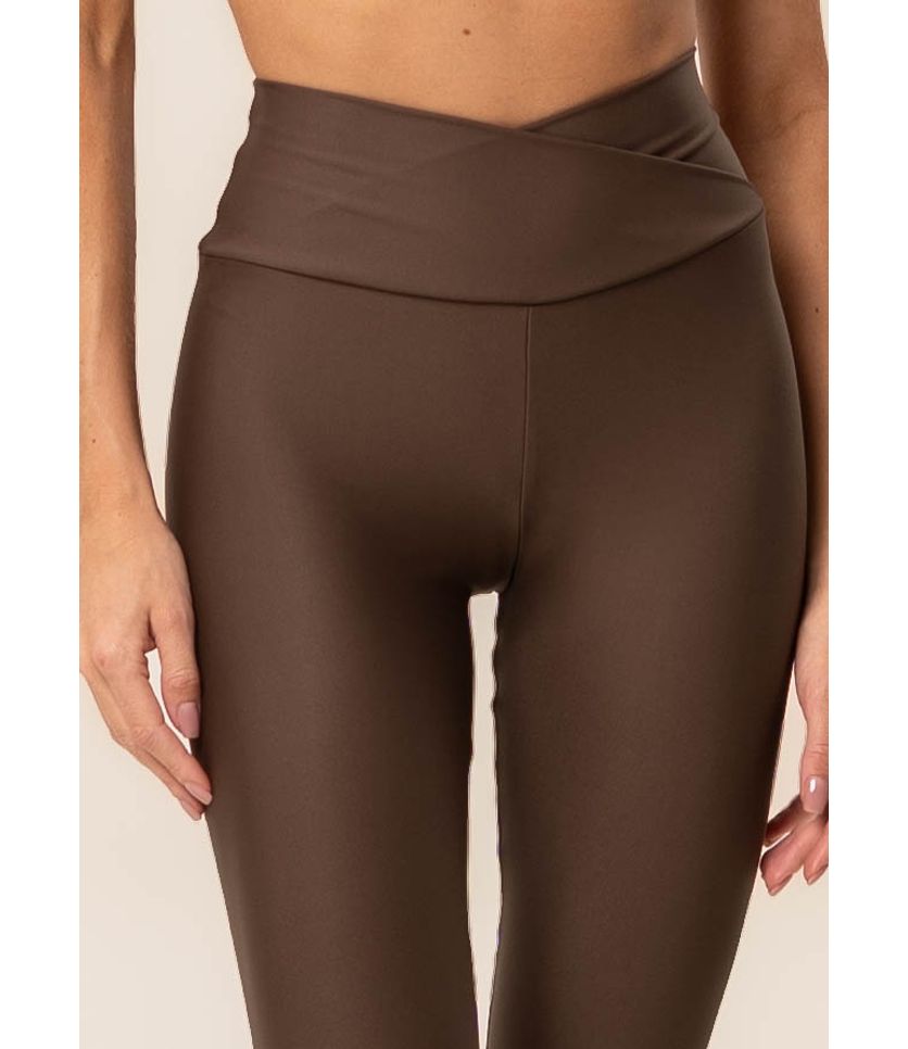 Calça Legging Wrap Shape Dark Brown Vivame - Imagem 5 - Desktop