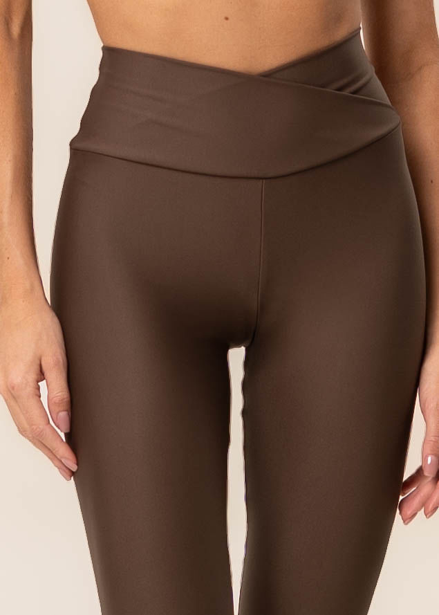 Calça Legging Wrap Shape Dark Brown Vivame - Imagem 5 - Mobile