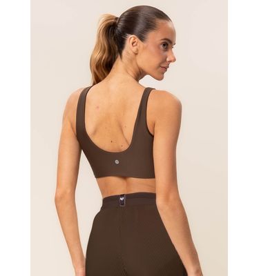 Top V Paralelo Dark Brown Vivame - Imagem 2 - Mobile