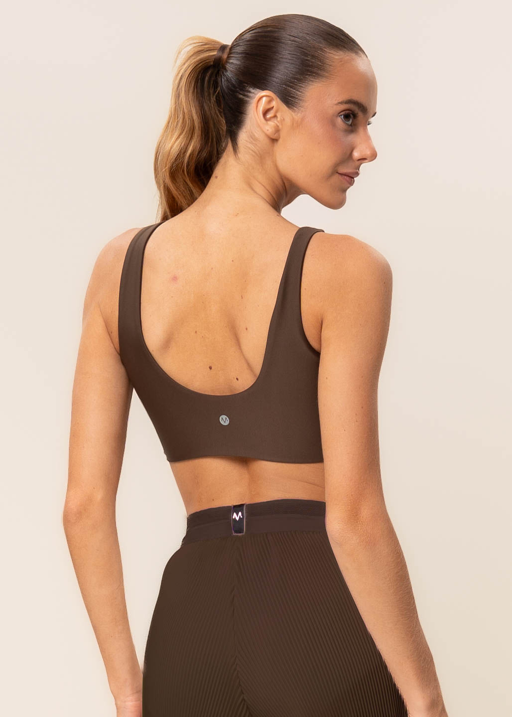 Top V Paralelo Dark Brown Vivame - Imagem 2 - Mobile