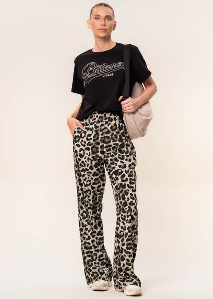 Calça Reta Com Bolsos Wild Vivame Marrom - Imagem 1