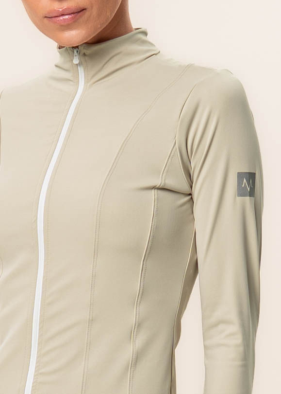 Jaqueta Fit Com Recortes Neutral Vivame - Imagem 5 - Mobile
