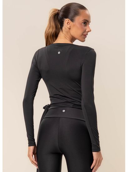 Blusa Transpassada Com Amarre Balance Vivame - Imagem 2 - Desktop