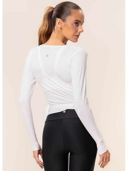Blusa Transpassada Com Amarre Balance Vivame - Imagem 2 - Desktop