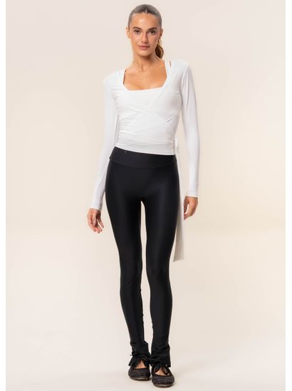 Blusa Transpassada Com Amarre Balance Vivame - Imagem 3 - Desktop