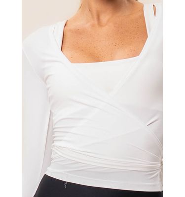 Blusa Transpassada Com Amarre Balance Vivame - Imagem 5 - Mobile