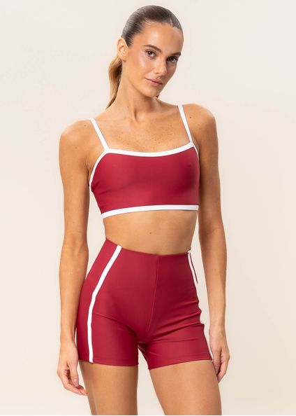 Shorts Curto Invisible Slim Shape Curve Vivame Vermelho - Imagem 1