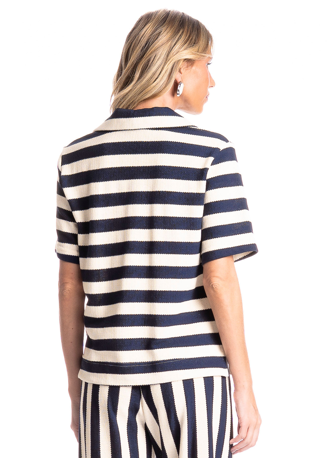 Camisa Feminina Curta Heritage Azul-marinho - Imagem 2