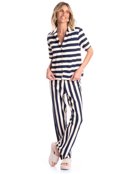 Calça Feminina Heritage Azul-marinho - Imagem 1