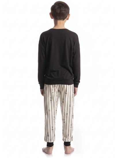 Pijama Infantil Longo Unissex Xadrez - Imagem 3 - Desktop