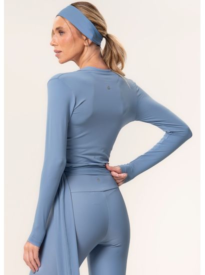 Blusa Transpassada Com Amarre Balance Vivame - Imagem 2 - Desktop