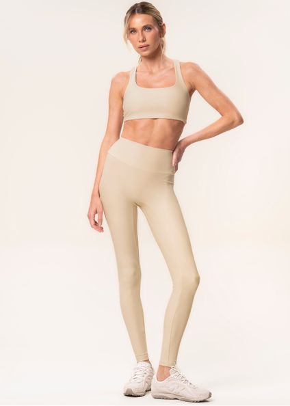 Calça Legging Seamless Shape Balance Vivame Bege - Imagem 1