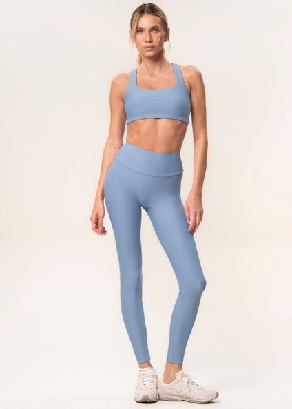 Calça Feminina Legging Seamless Shape Balance Vivame Azul - Imagem 1