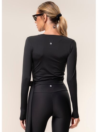 Blusa Transpassada Com Amarre Balance Vivame - Imagem 2 - Desktop