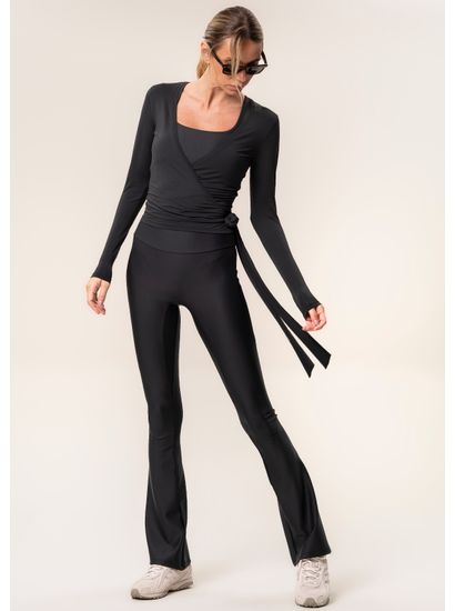 Blusa Transpassada Com Amarre Balance Vivame - Imagem 3 - Desktop