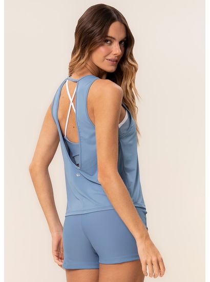 Regata Feminina Costas Decote U Dash Vivame - Imagem 2 - Desktop