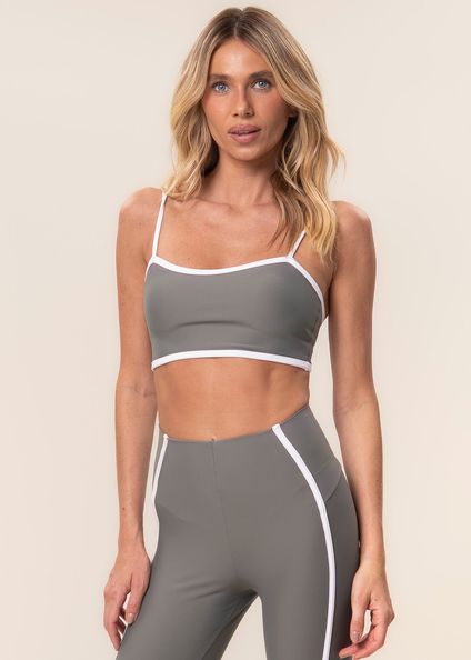 Top Alcinha Curve Vivame Cinza - Imagem 1
