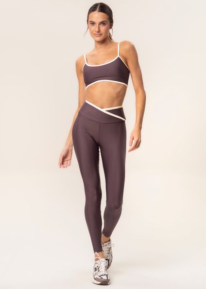 Calça Legging Wrap Shape Grip Vivame Roxo - Imagem 1