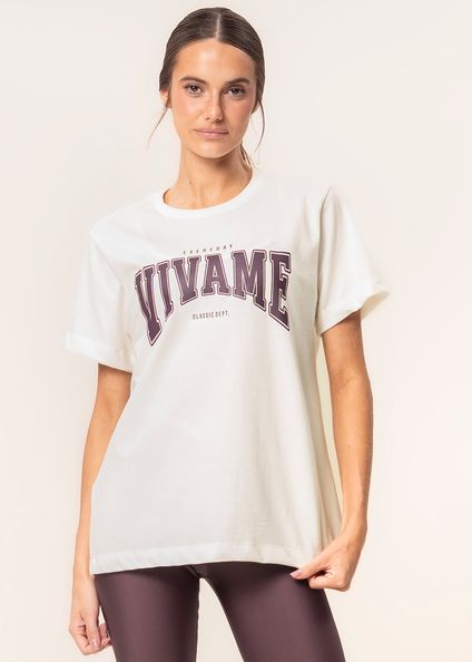 Camiseta Grip Vivame Bege - Imagem 1