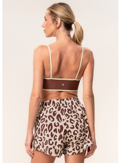 Shorts Duplo Estampado Wild Vivame - Imagem 2 - Desktop