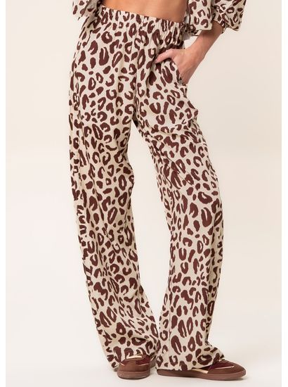 Calça Reta Com Bolsos Wild Vivame - Imagem 3 - Desktop